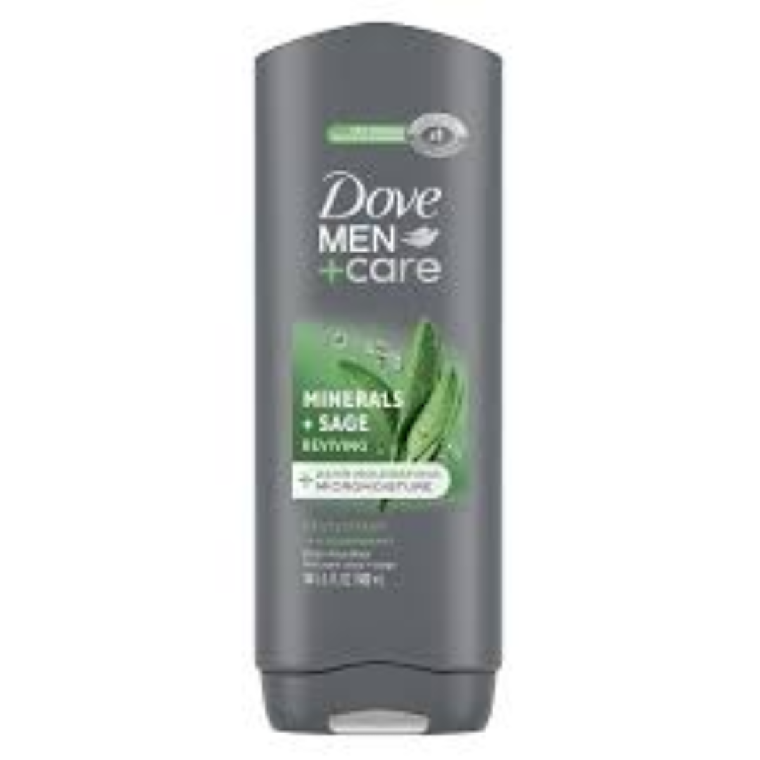 DOVE MEN + CARE BODY WASH MINERAL SAGE 400ML